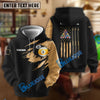 BlueJose Billiards Golden 8 Ball & 9 ball Personalized Shirt