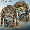 Bluejose Walleye Fishing Camouflage Custom Name Shirts