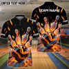BlueJose Bowling And Pins Thunder Roll Customized Name, Team Name 3D Shirt (4 Colors)