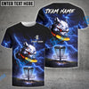 BlueJose Savage Wolf Disc Golf Shirt Personalized Name, Team Name 3D Shirt (4 Colors)