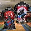 BlueJose Bowling And Pins Samurai Showdown Customized Name 3D Shirt (4 Colors)