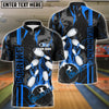 BlueJose Bowling And Pins Strike The Blood Multicolor Customized Name 3D Shirt (4 Colors)