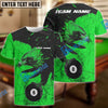 BlueJoses Billiards Ball 8 King Eagle Customized Name 3D Shirt (4 Colors)