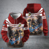 BlueJose Premium Proudly Served US Veteran Zip Hoodie