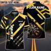 BlueJose Darts Metalic Style Personalized Name, Team Name Shirt (4 Colors)