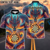 BlueJose Darts Fire Dragon Multicolor Options Personalized Name Shirt (4 Colors)