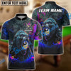 BlueJose Billiards Fierce Gorilla Yin Yang Ball 8 And Ball 9 Personalized Name Shirt (4 Colors)