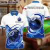 BlueJose Billiards Ball 8 Pool Mecha Personalized Name, Team Name Unisex Shirt (4 Colors)