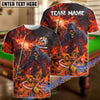 BlueJose Billiards Lord Of Hell Personalized Name, Team Name Unisex Shirt (4 Colors)