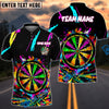 BlueJose Darts Color Splash Dartboard Graffiti Style Personalized Name, Team Name Shirt