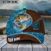 BlueJose Personalized Epic Shudore Fashion Fishing 3D Cap ( Large Mouth Bass, Walleye, Striped Bass, Trout Fish, Catfish, Crappie, Salmon, Pike )