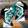 BlueJose Bowling And Pins Tiger Bowl Customized Name 3D Shirt (4 Colors)