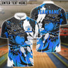 BlueJose Bowling And Pins Dragon Flame Pattern Customized Name 3D Shirt ( 6 Colors)