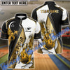 BlueJose Bowling And Pins Bowling Player Sport Customized Name, Team Name 3D Shirt
