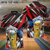 BlueJose Bowling And Pins Funny Beer Customized Name 3D Shirt (4 Colors)
