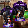 BlueJose Billiard 8 Ball Eagle Fire Flame Personalized Name Shirt (4 Colors)