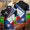 BlueJose Billiards 8-Ball Texas Flag Vintage Style Personalized Shirt