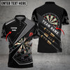 BlueJose Darts Black And Gray Personalized Name Shirt