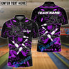 BlueJose Bowling And Pins Dragon & Samurai Customized Name 3D Shirt ( 4 Colors )
