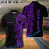 BlueJose Maori Bowling Premium Multicolor Customized Name 3D Shirt (6 Colors)