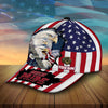 BlueJose Custom Name American Pride Eagle Patriotic Cap, Perfect Gift For Father'S Day
