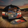 BlueJose Premium Texas Map Eagle Hanging Retro Cap Personalized