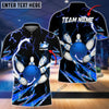 BlueJose Bowling and Pins Colorful Thunder Power Personalized Name Team Name 3D Shirt (5 Colors)