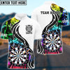 BlueJose Darts Smoke Pattern Personalized Name Shirt