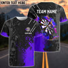 BlueJose Paint Style Darts Personalized Name, Team Name Shirt (4 Colors)