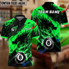 BlueJose Billiards Ball 8 Ink Fire Dragon Personalized Name Shirt (6 Colors)
