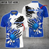 BlueJose Personalized Name, Team Name Monster Ball and Pins Bowling Shirt (5 Colors)