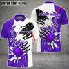 BlueJose Personalized Name, Team Name Monster Ball and Pins Bowling Shirt (5 Colors)