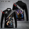 BlueJose Bowling And Pins Premium Multicolor Customized Name 3D Shirt (4 Colors), Personalized Shirts For Bowling Players