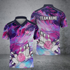 BlueJose Bowling And Pins Art Of Painting Multicolor Customized Name 3D Shirt (4 Colors)