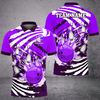 BlueJose Bowling And Pins Skull Hand Pattern Customized Name 3D Shirt (6 Colors)