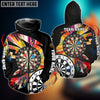 BlueJose Colorful Darts Board Personalized Name, Team Name Shirt