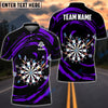 BlueJose Color Swirl Dartboard Personalized Name, Team Name Shirt (4 Colors)