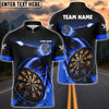 BlueJose Blue Fire Darts Personalized Name, Team Name Shirt