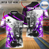 BlueJose Bowling And Pins Lion God Praying Customized Name 3D Shirt (6 Colors)