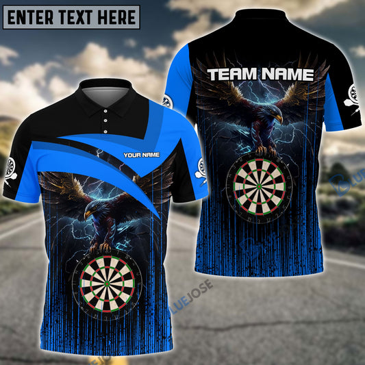 BlueJose Dart Board Eagle Personalized Name, Team Name Shirt (4 Colors)