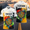 BlueJose Black And Orange Darts Personalized Name, Team Name Shirt