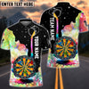 BlueJose Rainbow Color DartBoard Personalized Name, Team Name Shirt