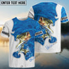 BlueJose Bass Fishing Blue Water Custom Name Shirts