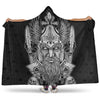 VikingStyle Hooded Blanket -Odin And Wolf Viking Homeset Hooded Blanket A95