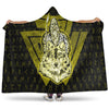VikingStyle Hooded Blanket -Viking Odin Wolf GoldHooded Blanket A95