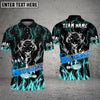 BlueJose Bowling And Pins Flaming Black Panther Customized Name 3D Shirt (6 Colors)