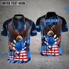 BlueJose Bowling And Pins American Eagle Fire And Thunder Multicolor Customized Name Shirt (4 Colors)