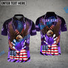 BlueJose Bowling And Pins American Eagle Fire And Thunder Multicolor Customized Name Shirt (4 Colors)