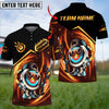 BlueJoses Archery Funny Crown Golden Customized Name 3D Shirt (4 Colors)