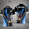BlueJose Bowling And Pins Electro Strike Multicolor Customized Name 3D Shirt (4 Colors)